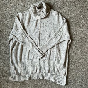 Oversized Cream Turtleneck